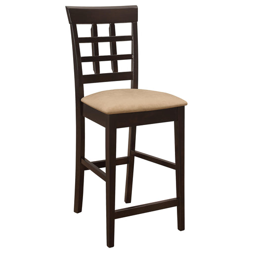 Gabriel Upholstered Counter Height Stools Cappuccino and Beige (Set of 2) image