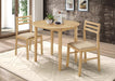 Bucknell 3-piece Dining Set with Drop Leaf Natural and Tan image