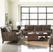Leaton 2-piece Recessed Arms Living Room Set Brown Sugar image