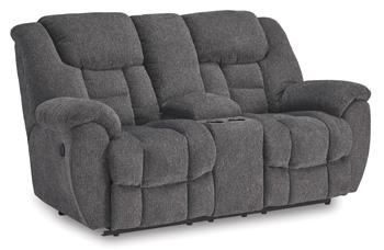 Foreside Reclining Loveseat with Console