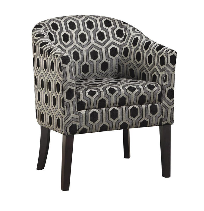 Charlotte Hexagon Print Accent Chair