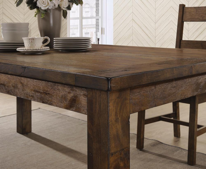 Coleman Rustic Golden Brown Dining Table