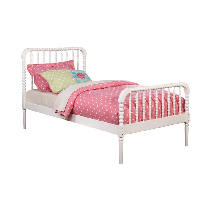 Jones Traditional White Twin Bed