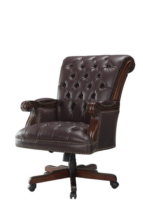 G800142 Transitional Dark Brown Office Chair