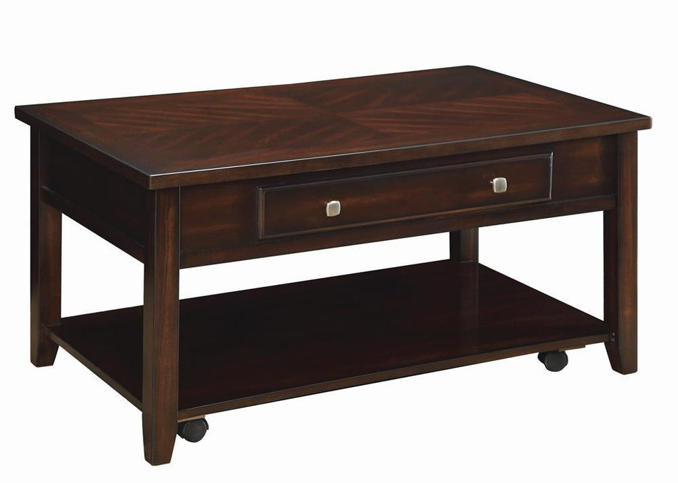 G721038 Transitional Walnut Lift Top Coffee Table